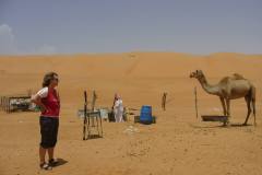 Einladung ins Beduinenzelt in der Wahiba Wüste, Oman
