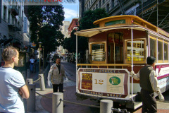 Cable Car Drehstation in San Francisco